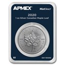 2020 Canada 1 oz Silver Maple Leaf (MintDirect® Single) 2020 Canada 1 oz Silver Maple Leaf (MintDirect® Single)